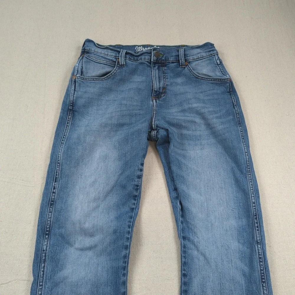 Wrangler‎ Jeans Mens 30x30 Blue Retro Slim Straight Western Cowboy Stretch